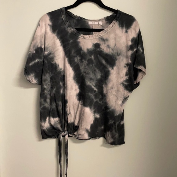 Women’s Kaktus Tie Dye Tip with Crochet Lace Trim - Picture 1 of 5